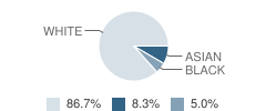 Waldorf High School of Massachusetts Bay Student Race Distribution