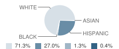 Susan Moore Elementary School Student Race Distribution
