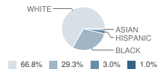 Gordon-Bibb Elementary School Student Race Distribution