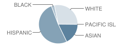 Los Coyotes Middle School Student Race Distribution