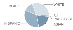 Robla Elementary School Student Race Distribution