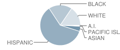 Serrano Middle School Student Race Distribution