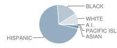 Pacific High School Student Race Distribution