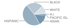 Bancroft Middle School Student Race Distribution