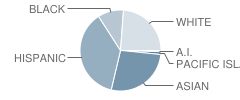 Philip Magruder Middle School Student Race Distribution