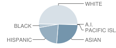 Fred T. Korematsu Elementary School at Mace Ranch Student Race Distribution