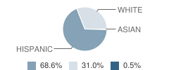 Las Palmas Elementary School Student Race Distribution