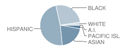 Prairie Elementary School Student Race Distribution