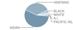 Millbrook Elementary School Student Race Distribution