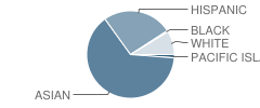 Merton E. Hill Elementary School Student Race Distribution