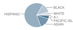 Cesar Chavez Middle School Student Race Distribution