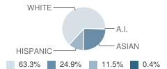Palm Crest Elementary School Student Race Distribution