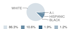 Cobb Mountain Elementary School Student Race Distribution