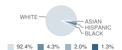 Westbrook Middle School Student Race Distribution