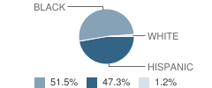 Laura C. Saunders Elementary School Student Race Distribution