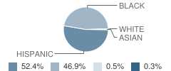 Jose De Diego Middle School Student Race Distribution