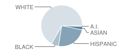 Omni Middle School Student Race Distribution