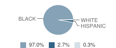 Peachcrest Elementary School Student Race Distribution