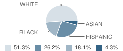 Elkins Pointe Middle School Student Race Distribution