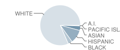 West Jackson Middle School Student Race Distribution