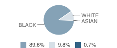 Spirit Creek Middle School Student Race Distribution