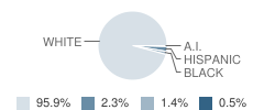 Menlo Elementary School Student Race Distribution