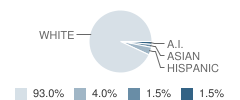 Ririe High School Student Race Distribution