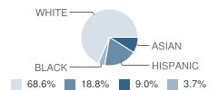 Edmond H Taveirne Middle School Student Race Distribution