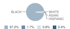 Southwood Middle School Student Race Distribution