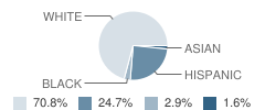 Prairiewood Elementary School Student Race Distribution