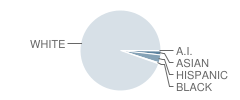 Heritage Middle School Student Race Distribution