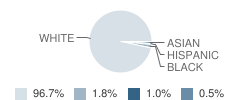 Country Heights Elementary School Student Race Distribution