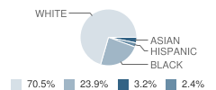 Barret Traditional Middle School Student Race Distribution