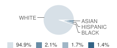 North Oldham Middle School Student Race Distribution