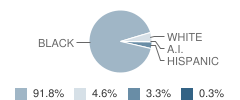 Baker Heights Elementary School Student Race Distribution