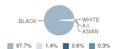 Wright, Charles School Student Race Distribution
