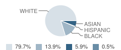 Harwood Elementary School Student Race Distribution