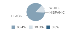 Gloster Elementary School Student Race Distribution