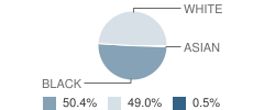 Rod Paige Middle School Student Race Distribution