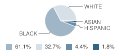 C M Eppes Middle School Student Race Distribution