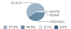 Eastway Elementary School Student Race Distribution