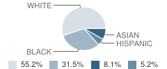 Davidson Intnl Bacc Middle School Student Race Distribution