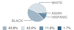 Columbia Middle School Student Race Distribution