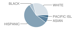 E. Roy Bixby School Student Race Distribution