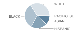 Kawameeh Middle School Student Race Distribution