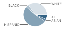 Seven-Bar Elementary School Student Race Distribution