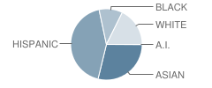 High School-Construction, Trades, Engineering & Architecture Student Race Distribution