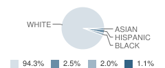 Broadalbin-Perth Middle School Student Race Distribution