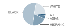 Campus West School Student Race Distribution