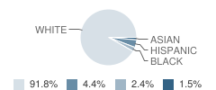 Byron-Bergen Elementary School Student Race Distribution